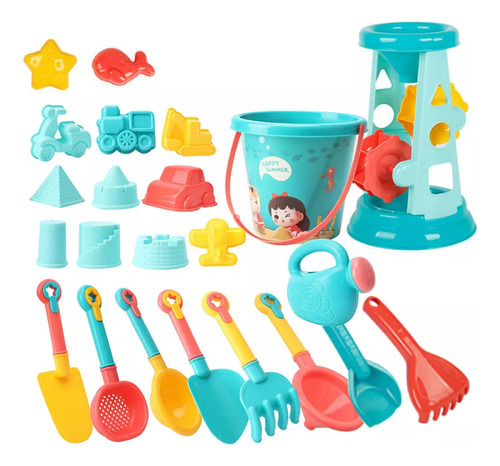 ( Juego De 23 Juguetes De Arena De Playa Para Niños, Kit De