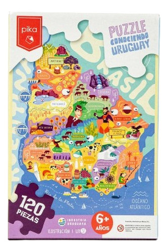 Puzzle Conociendo A Uruguay 120 Pzas - Pika - Cadaques Kids