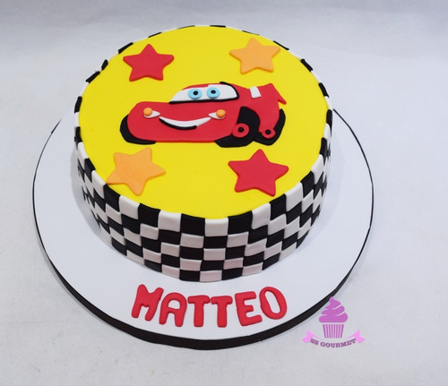Torta Cars Rayo Mc Queen Auto Carrera - Mesa Dulce Infantil