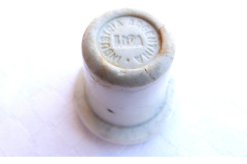 Monijor62-antiguo Coleccion Tintero Para Pupitre En Porcelan (Usado)