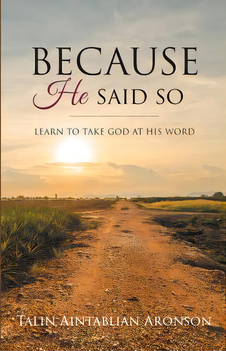Because He Said So: Learn To Take God At His Word, De Aintablian-aronson, Talin. Editorial Ctr Street, Tapa Blanda En Inglés