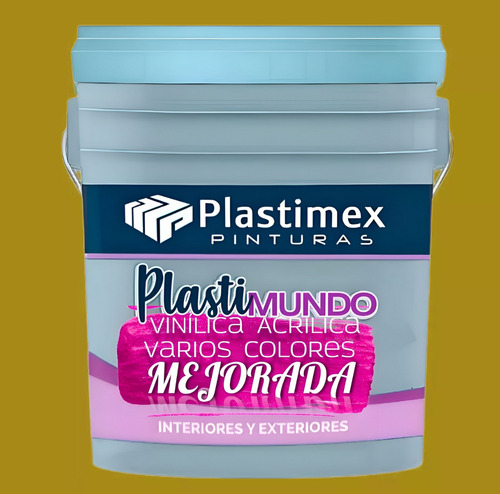 Pintura Acrílica Mate Plastimex 22 Colores Fórmula Mejorada Ocre