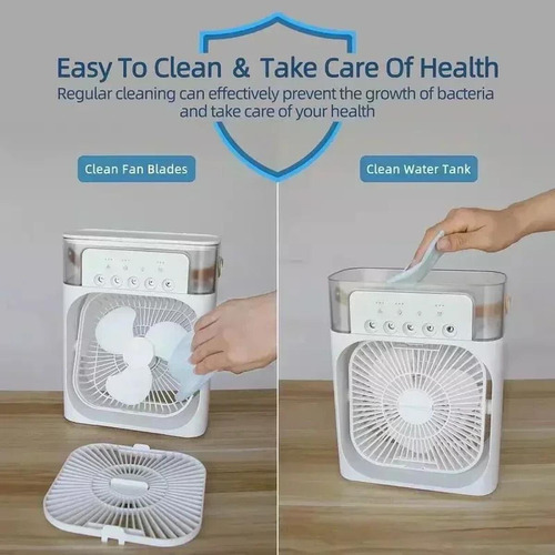 Ventilador De Ajuste De Aire Con Humidificador Portátil Con
