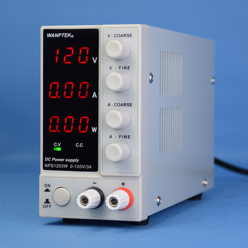 Fuente De Poder Regulada Mini Nps1203w 0-120v 0-3a Led Ac 11