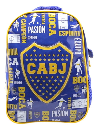 Mochila De Boca Juniors 12 Pulgadas Jardin Cresko Infantil