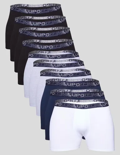 Kit Cueca Masculina 0523-966 Am Boxer 10 Peças Sortidas Lupo