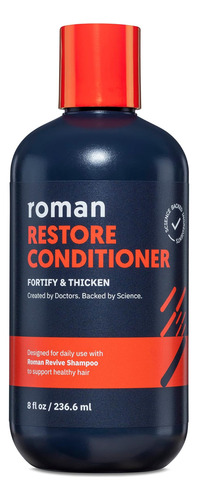 Condicionador Roman Menøs Restore Com Ingredientes Para Fort