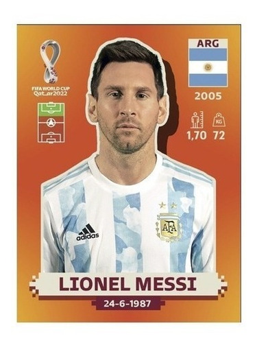 Figurita // Lionel Messi // Mundial Qatar 2022