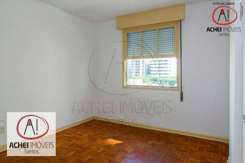 Imagem 22 de 28 de Apartamento Com 3 Dormitórios, Dependência Completa, Vaga Demarcada À Venda, 93 M² Por R$ 520.000 - Gonzaga - Santos/sp - Ap10663