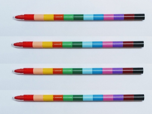 Crayolas Multicolor Intercambiables Paquete Con 10 Piezas