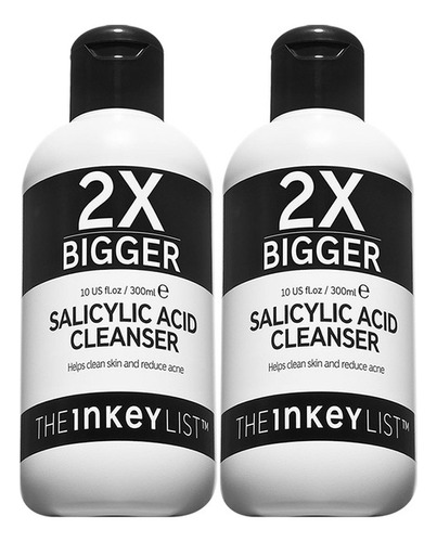 Supersize Salicylic Acid Cleanser Duo The Inkey List 300 Ml