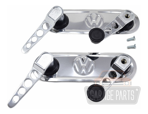 Kit Manivelas Maçanetas Sport Portas Espelho 2 Fusca 70 A 77