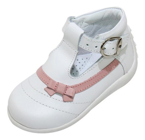 Botas Casuales Andanenes Blanco Rosa Niñapiel Napa 6022