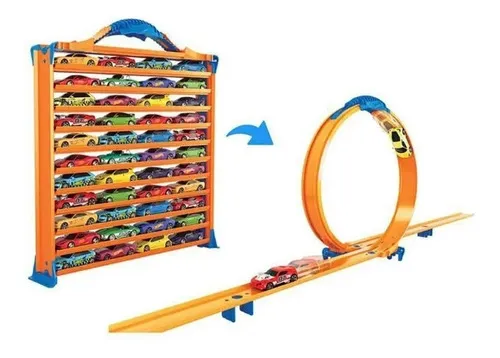 Maleta Hot Wheels Pista 3x1 con 15 cochecitos