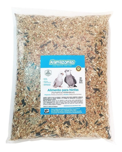 Bulto Alimento Para Ninfas Ringnecks Rosellas 3kg + Envío