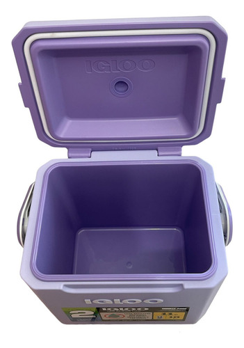Hielera Igloo Ta Too Cooler 11 Qt 14 Lata Correa Lila Lila