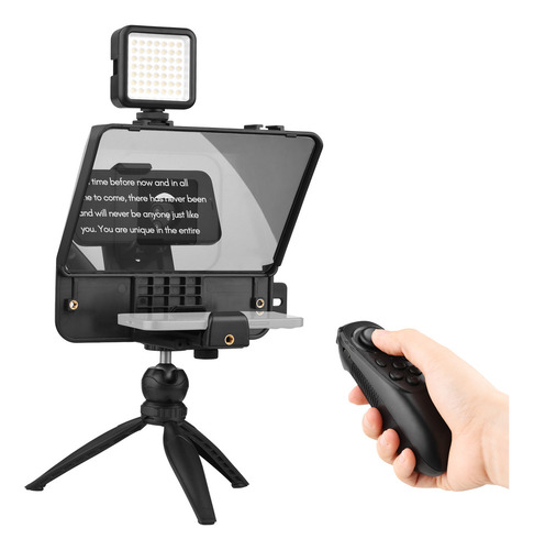 Kit Led Teleprompter Speech Para Grabar Luz De Vídeo En El E