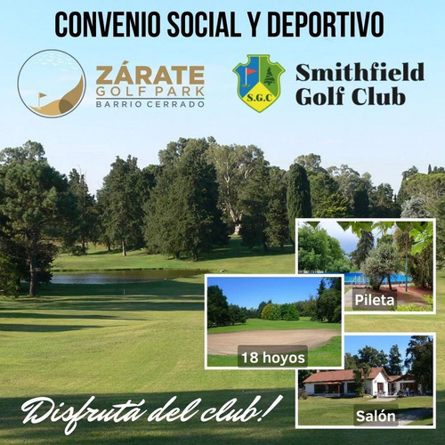 Venta Lote 639 M2 Barrio Zarate Golf Park