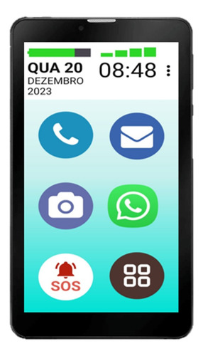 Tablet Vovô&vovófone 64gb 4g Botões Sos Faz E Recebe Ligação