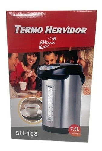 Termo Hervidor Grande Eléctrico / Inox / 4.5 Litros