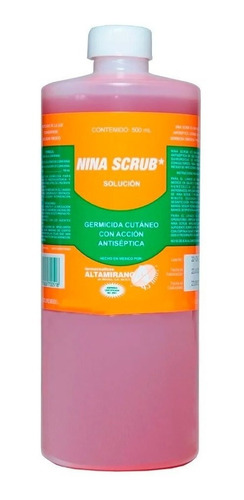 Nina Scrub Solución Germicin Cutánea Antiséptica 500ml