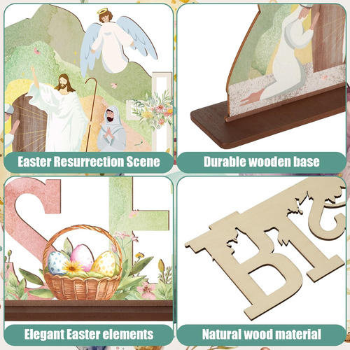 Chunful 4 Piezas De Decoració De Mesa De Pascua Contoxto En