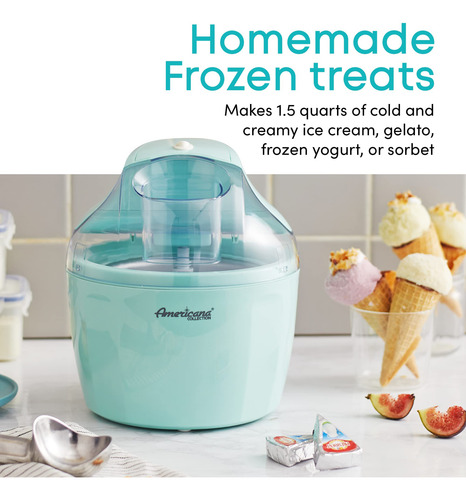 Máquina Para Hacer Helados Elite Gourmet Americana Eim-1432m