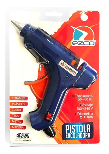 Pistola De Silicona Hot Melt Sd-102 40w 11mm Ezco