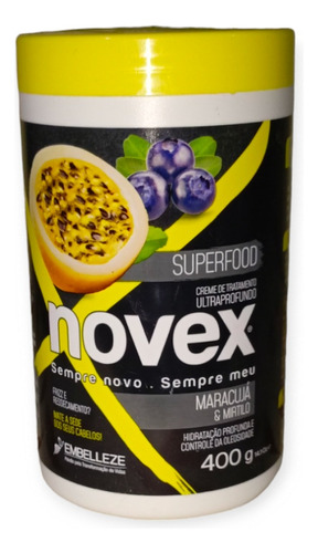 Crema De Tratamiento Superfood  Maracujá Y Mirtilo Novex 