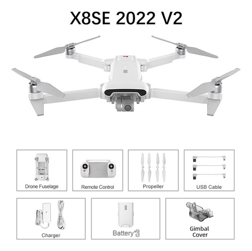 Fimi-dron X8 Se 2022 V2 4k 10km Cámara De 3 Ejes, Cardán