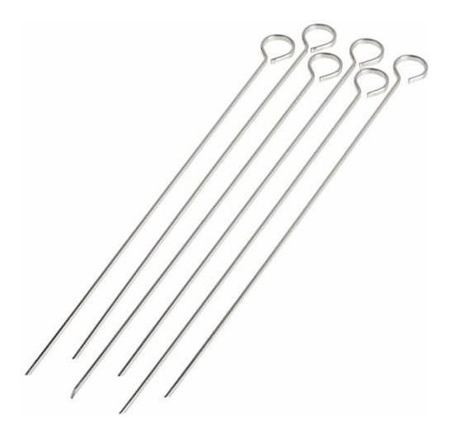 Brochetas Acero Inox 12 , 6uds.