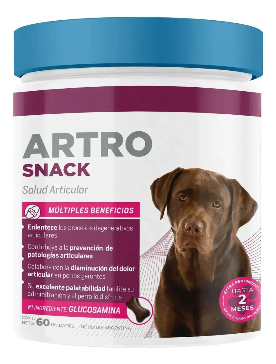 Suplemento Glucosamina Perro Artro Snack Salud Articular X60