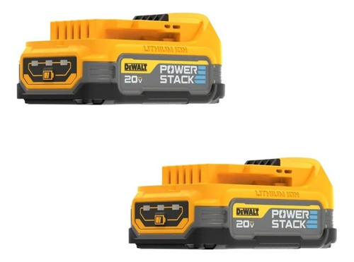Furadeira Imp 2 Bat. Powerstack Dcd996 + Dcf887 + Bolsa Cor Amarelo
