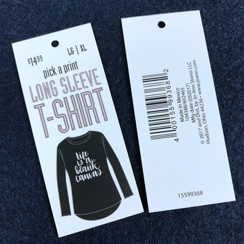 Imagen 1 de 10 de Etiqueta Colgante Para Textiles, 1000 Pz (dos Tamaños)