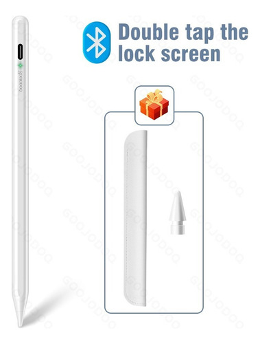 Caneta GOOJODOQ S Pen para iPad 2018-2021 - branca