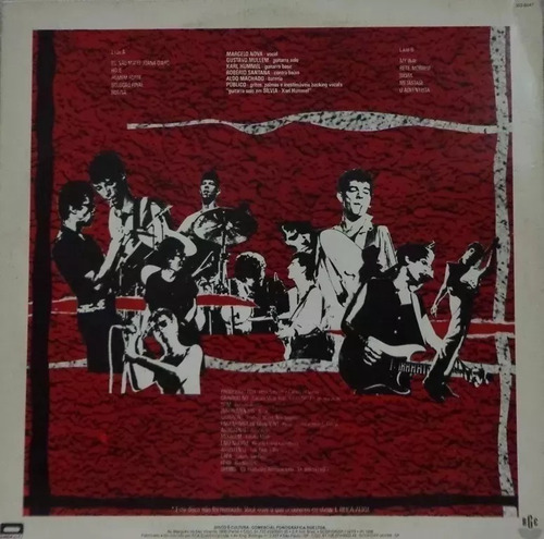 Lp Camisa De Vênus Ao Vivo 1986 Com Eu Não Matei Joana D'arc