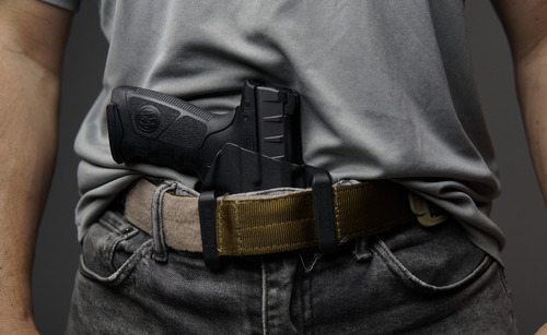 Coldre Sabre Kydex Iwb Glock G19 G25 Lanterna Trustfire Gm23