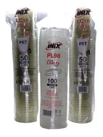 VASOS PET CON TAPA DOMO 5 Oz