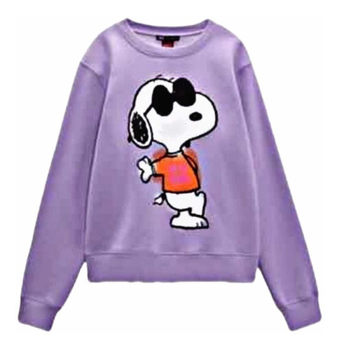 Sudadera Snoopy Lila