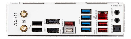 Placa-mãe Gigabyte B650 Aero G Socket Am5, cor branca