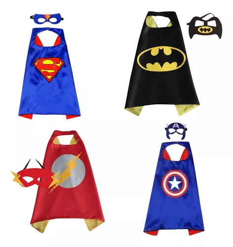 Capas de superhéroes y máscaras infantiles Halloween Cosplay