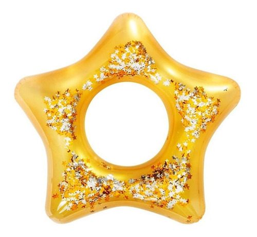 Salvavidas Estrella Con Glitter Inflable Bestway 90 Cm.