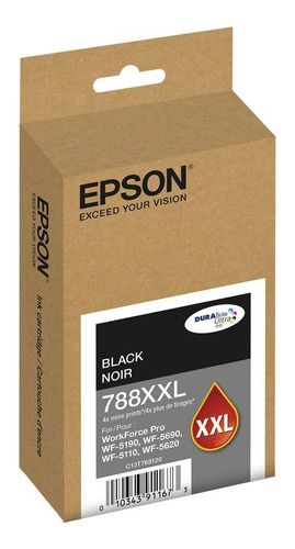 Cartucho De Tinta Negro Epson Xxl Workforce Pro 6090 6590