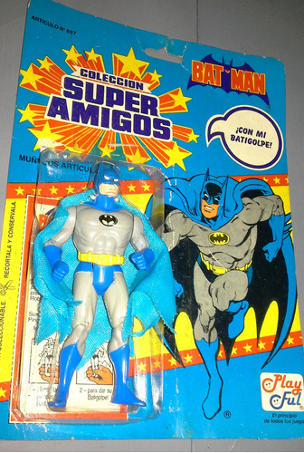 Batman Figura Playful Muñeco Vintage Super Amigos Dc