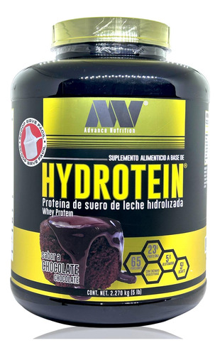 Hydrotein 100% Whey Chocolate 5 Lbs Advance Nutrition.