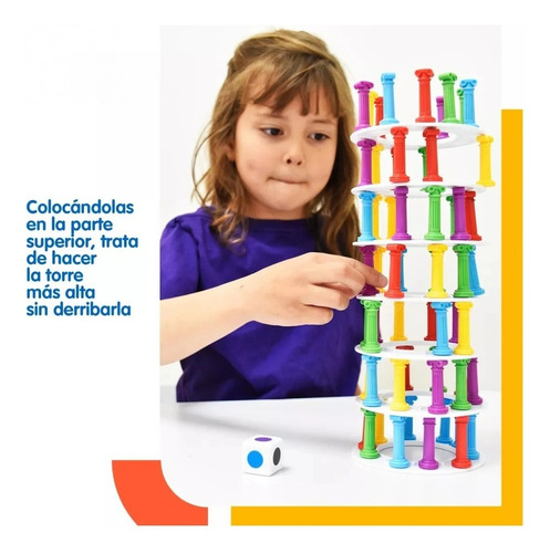 Torre Griega Juego Mesa Diako Columnas Equilibrio Colores