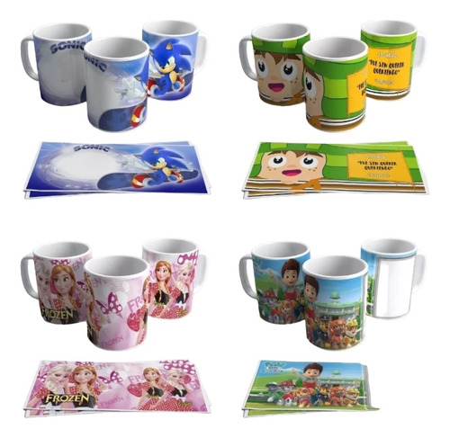 Plantillas Sublimación Tazas - Dia Del Niño Jpg O Png Vol2