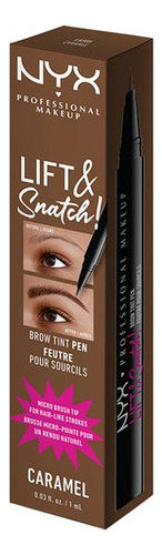 Lift And Snatch Brow Tint Pen Nyx Pmu Color Caramel