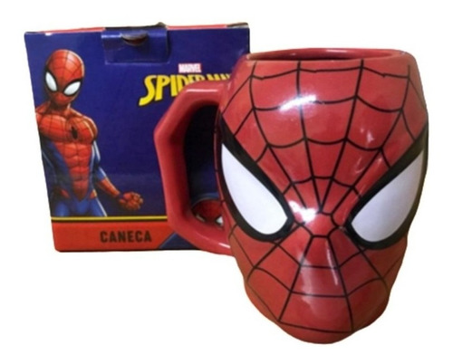 Caneca Formato 3d 400ml Spider Man Homem Aranha