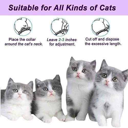 Imagen 5 de 7 de Collar Calmante Para Gatos Wustentre, Paquete De 3, Feromona